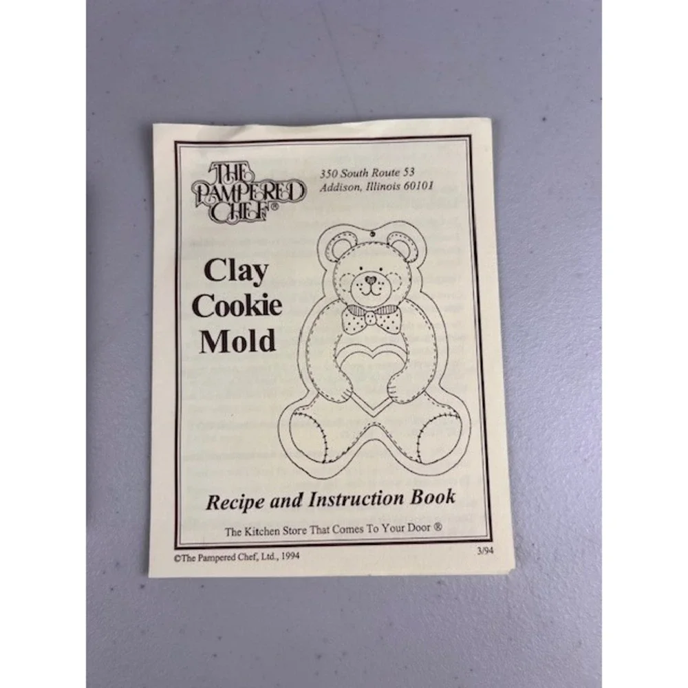 Pampered Chef Farmyard Friends Clay Cookie Mold Barn Animals 1994 USA Vintage